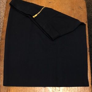 Navy Pencil Skirt
